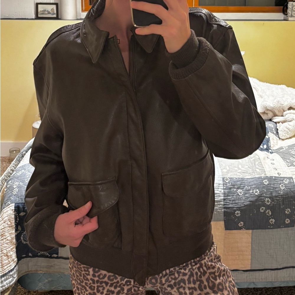 Cooper Vintage Brown Leather Jacket